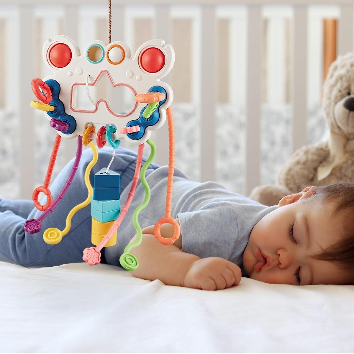 Игрушка ТОТОША бизиборд сортер тянучка Крабик - фото 5