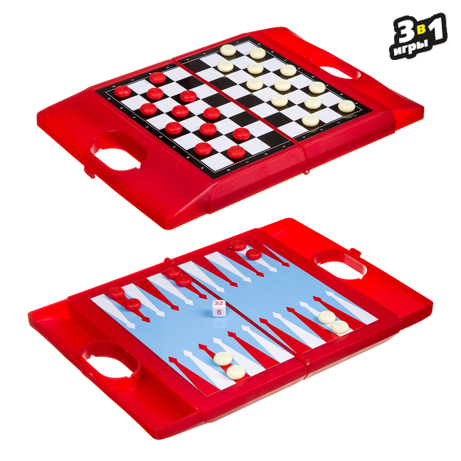 Настольная игра Bondibon 5+ Шахматы, шашки, нарды - фото 7