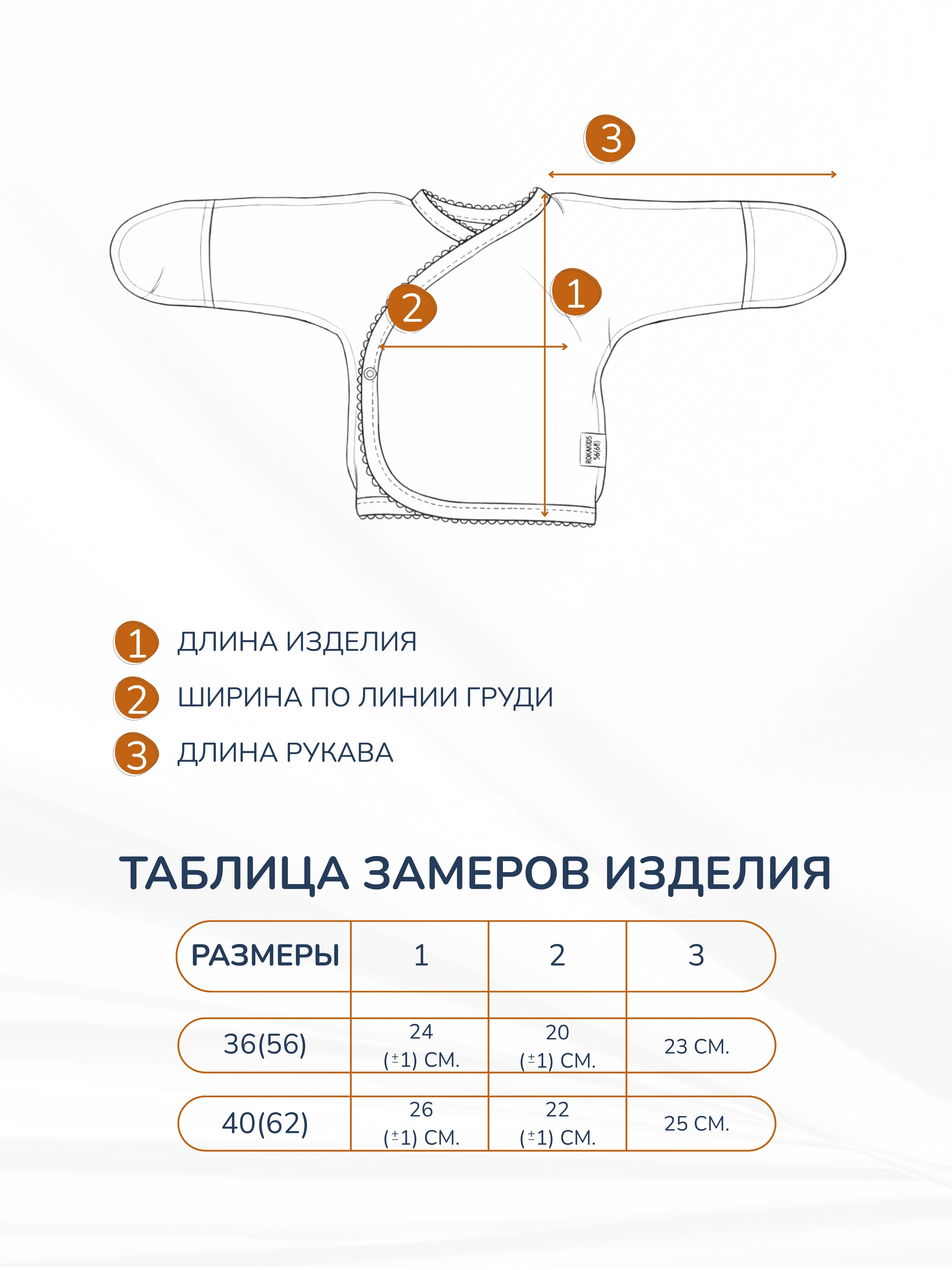 Распашонка 3 шт ROKAKIDS 3_РЦККИрП_Слоники_Панды_Серый - фото 4