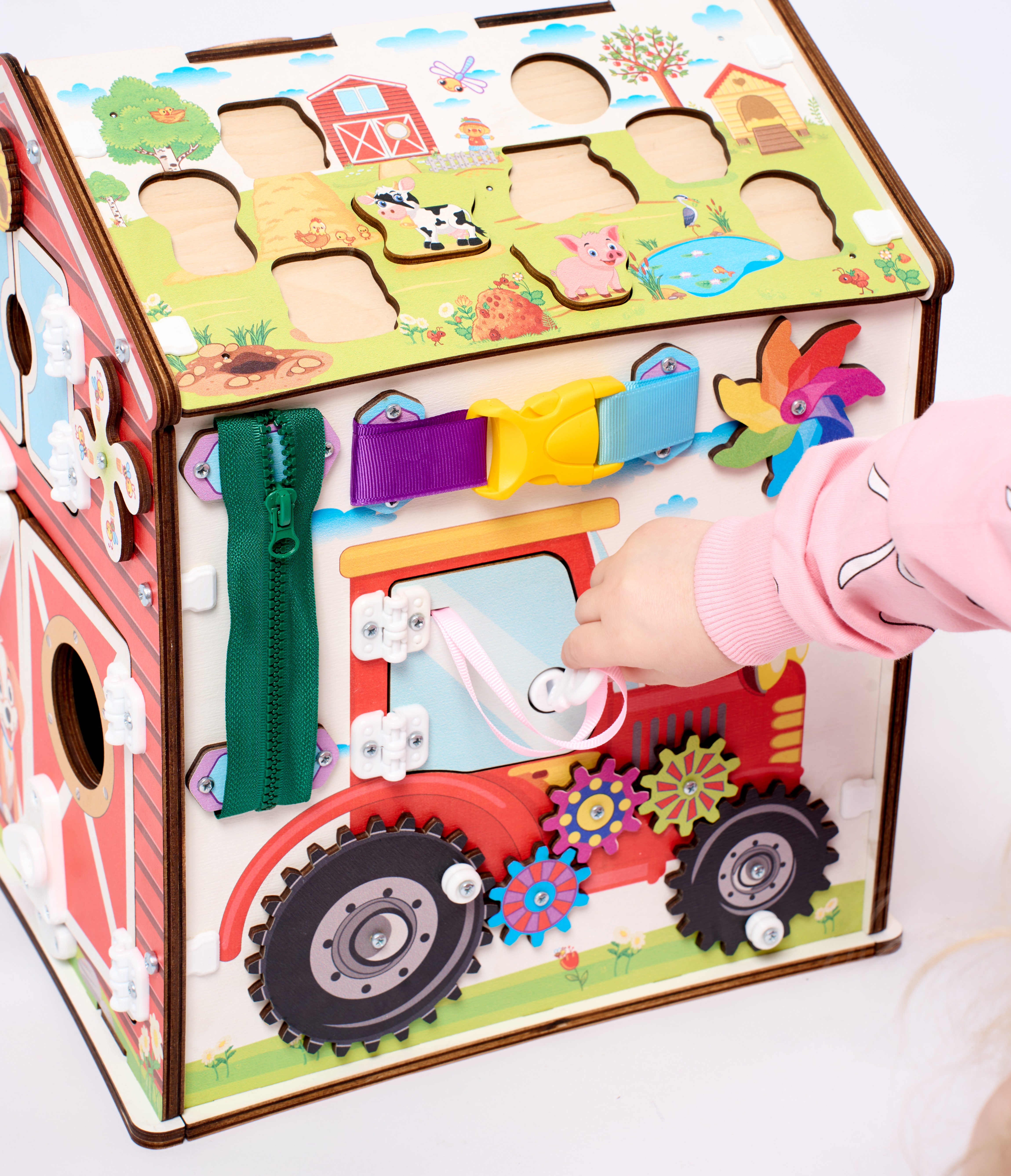 Игрушка MyKiddyQuest бизиборд Ферма - фото 10