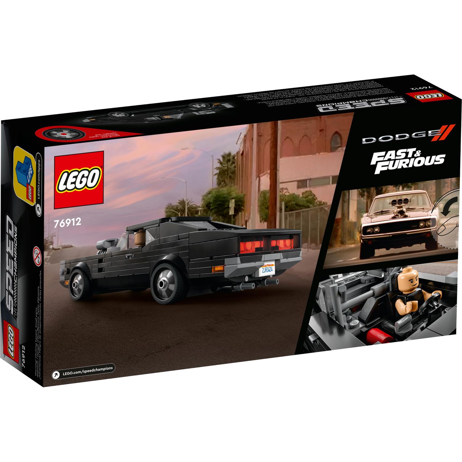 Конструктор LEGO Speed Champions Fast and Furious Dodge Charger - фото 8