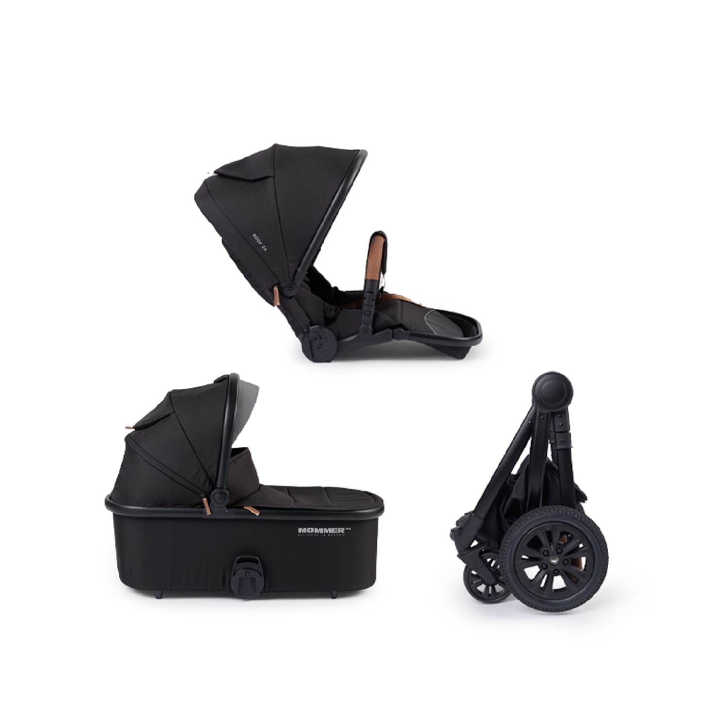 Коляска 2в1 Happy Baby Mommer Pro Black - фото 31