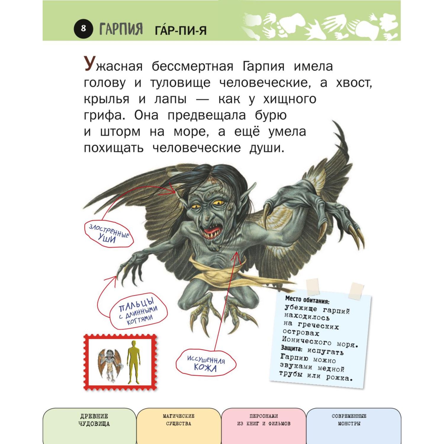 Книга ЭКСМО-ПРЕСС Все фантастические существа с крупными буквами - фото 7