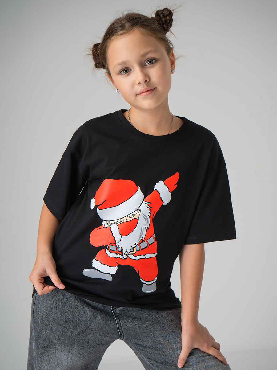 Футболка HappyFox HF0178SPPsanta.черный - фото 1