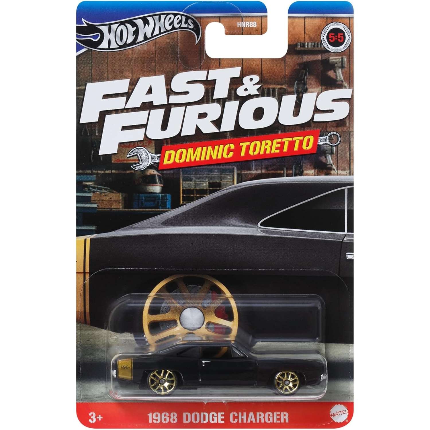 Автомобиль Hot Wheels Dodge Fast and Furious 1:64 HNR88/HRW50 - фото 5