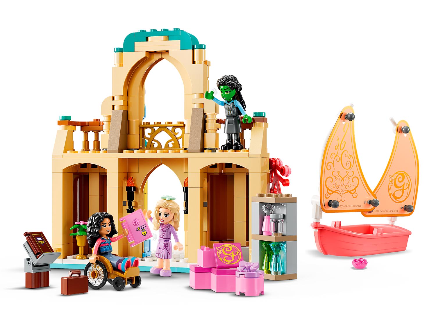 Конструктор LEGO Disney Princess Глинда Эльфаба и Несса Роуз блочный - фото 3