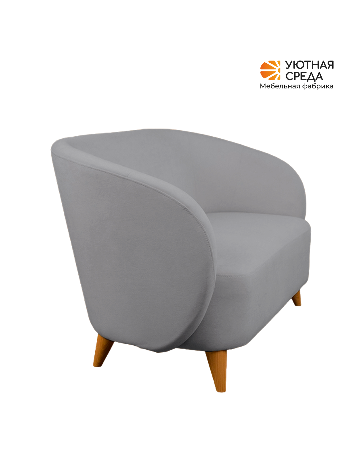 Диван Уютная среда серый велюр серый - фото 16