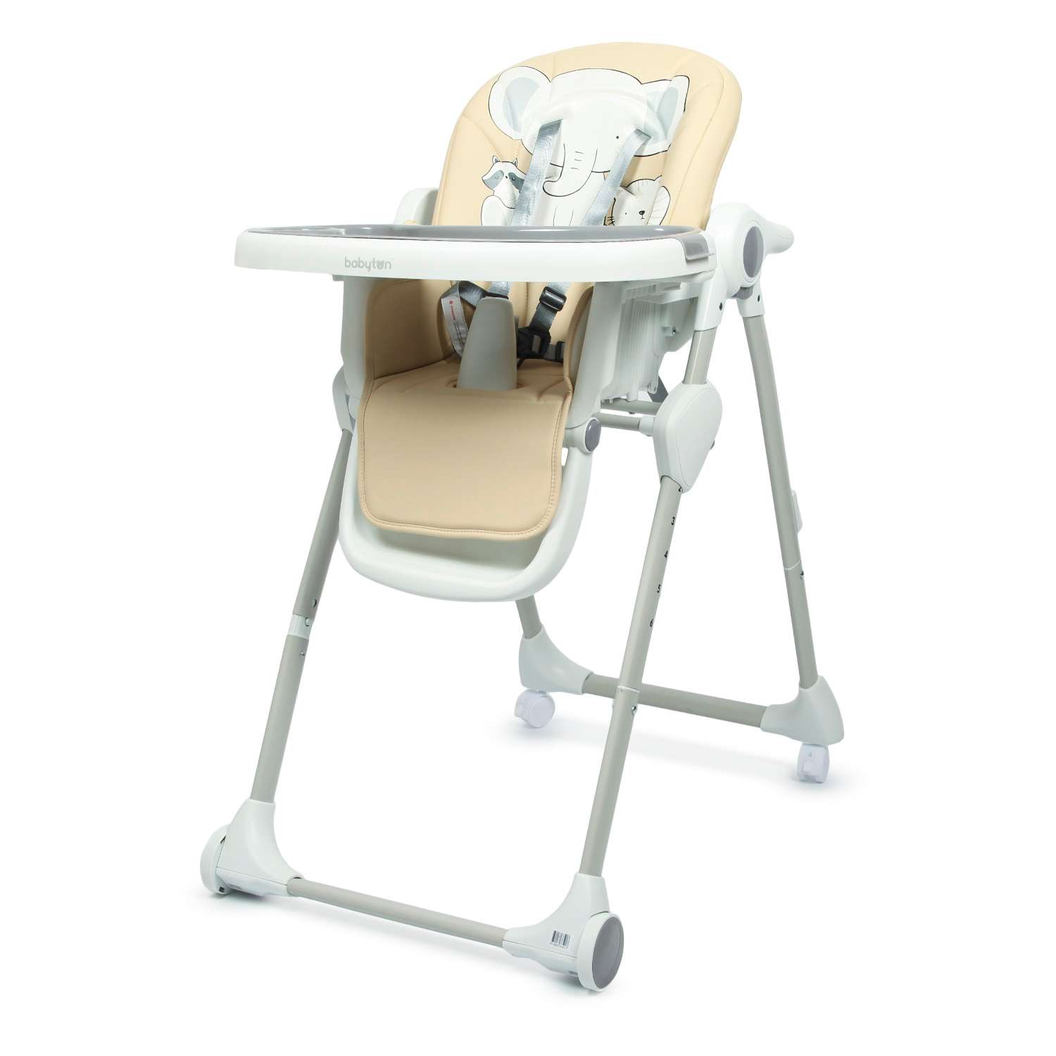 Стульчик для кормления Babyton Multiset Beige классический - фото 6