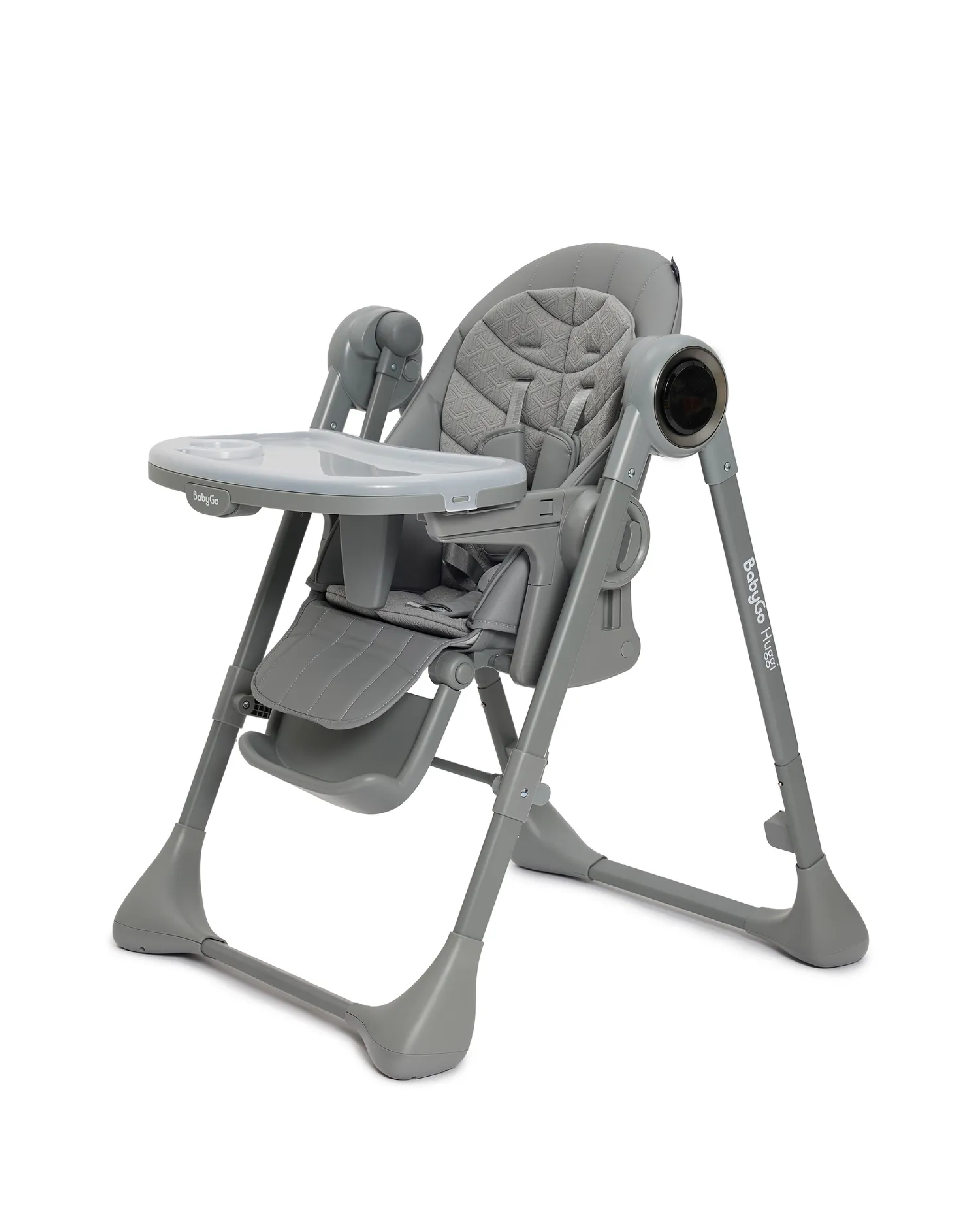 Стульчик для кормления BabyGo Huggi grey серый - фото 22