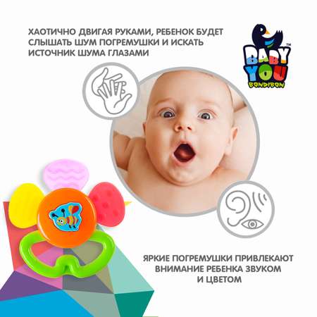 Прорезыватель Bondibon Цветок