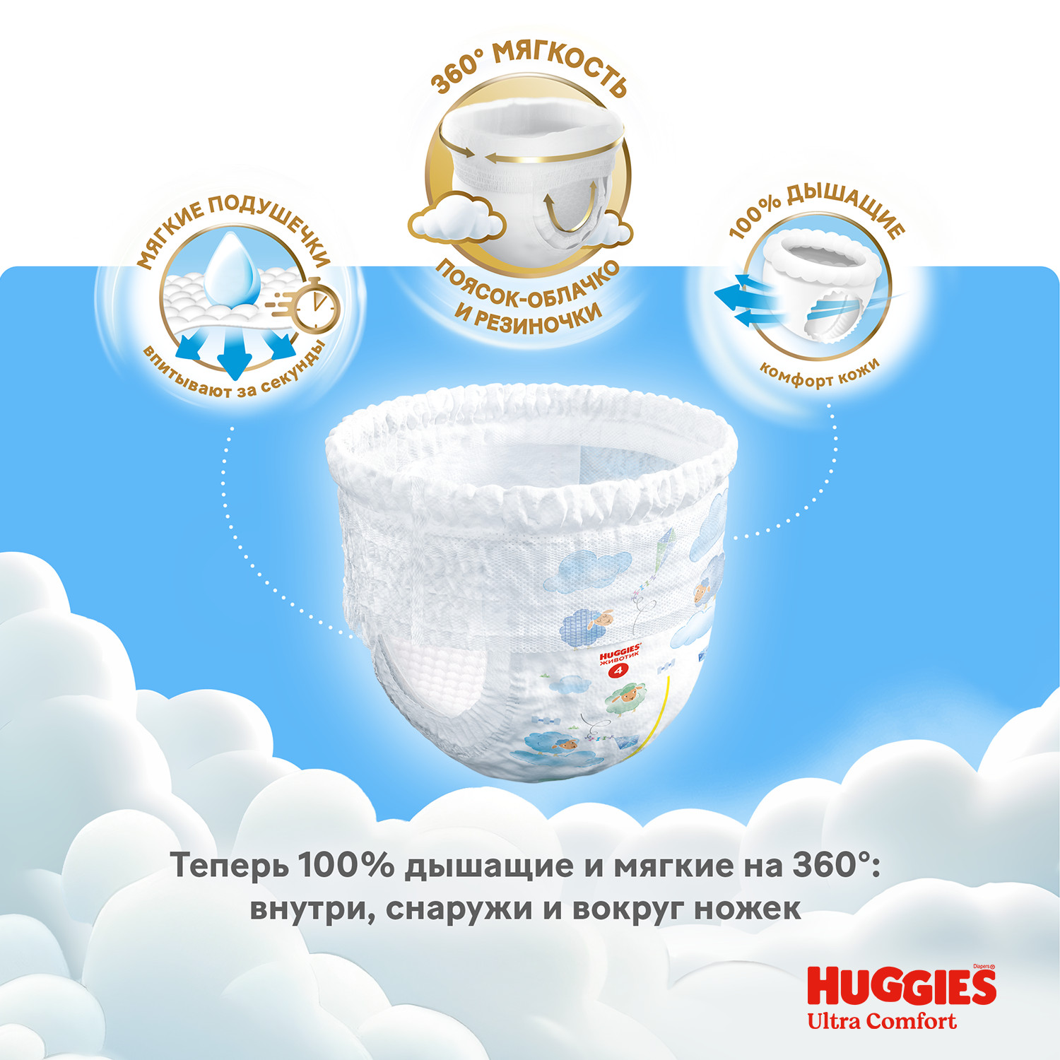 Трусики Huggies Ultra Comfort для мальчиков 4 (9-14 кг) 46 шт. - фото 5