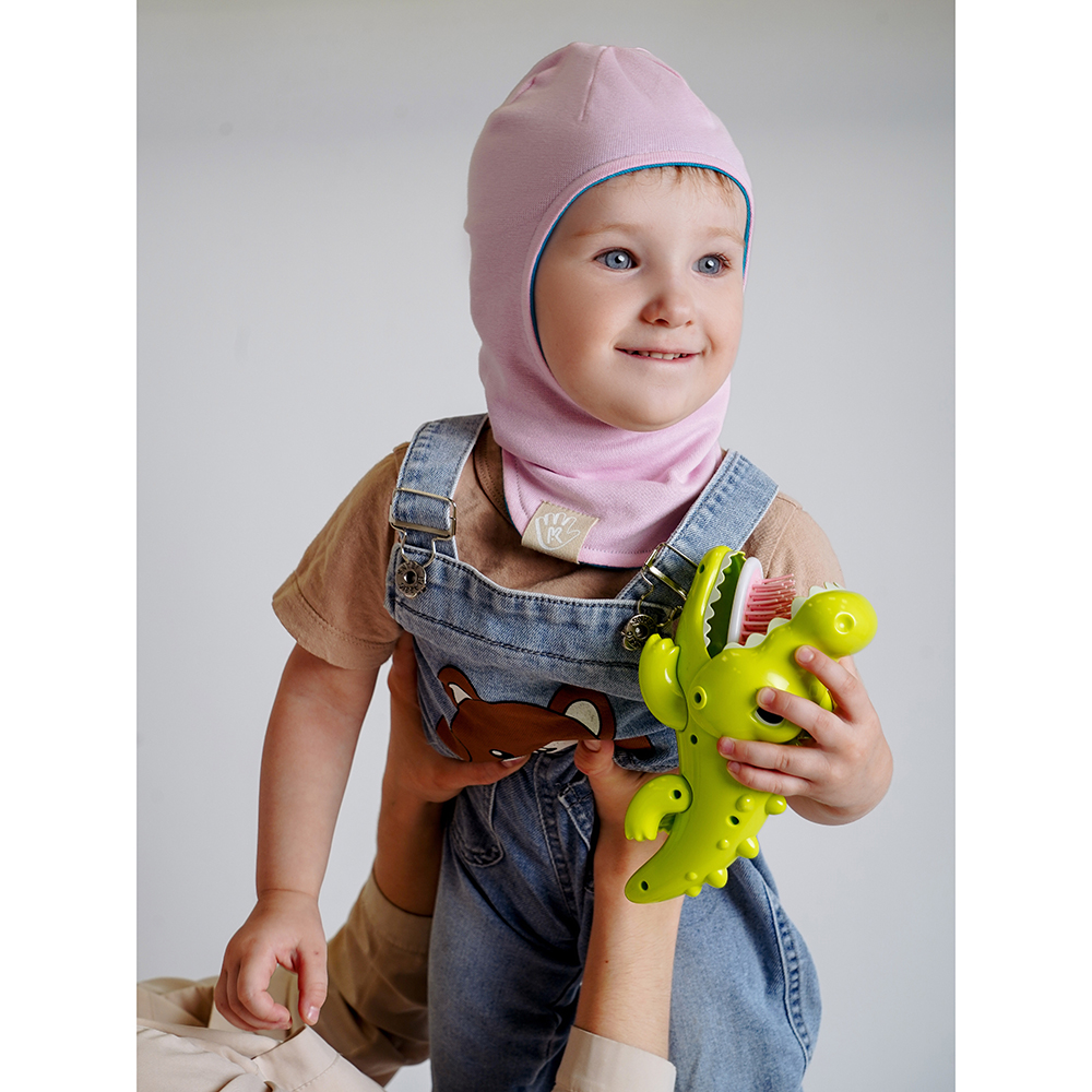 Шапка-шлем ПриКиндер U-A_221079 Цвет: Розовый/бирюзовый - фото 14