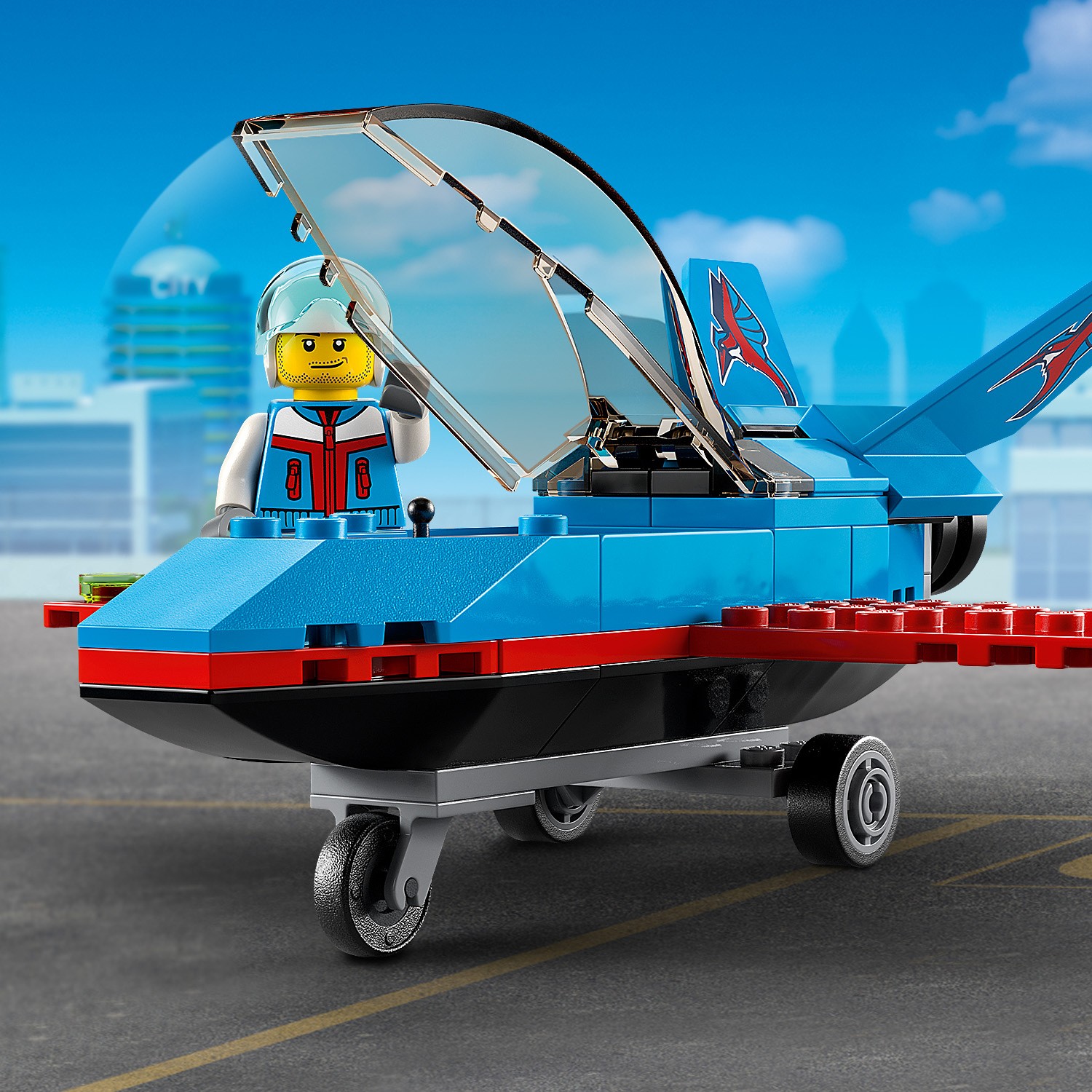 Конструктор LEGO City GreatVehicles Трюковый самолёт 59 дет. - фото 6