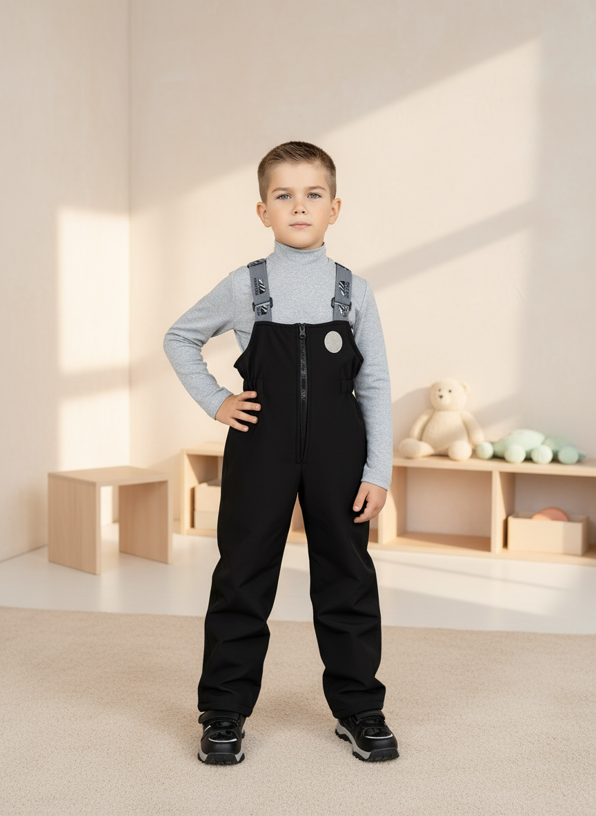 Полукомбинезон Arctic kids 60-021 черный - фото 1