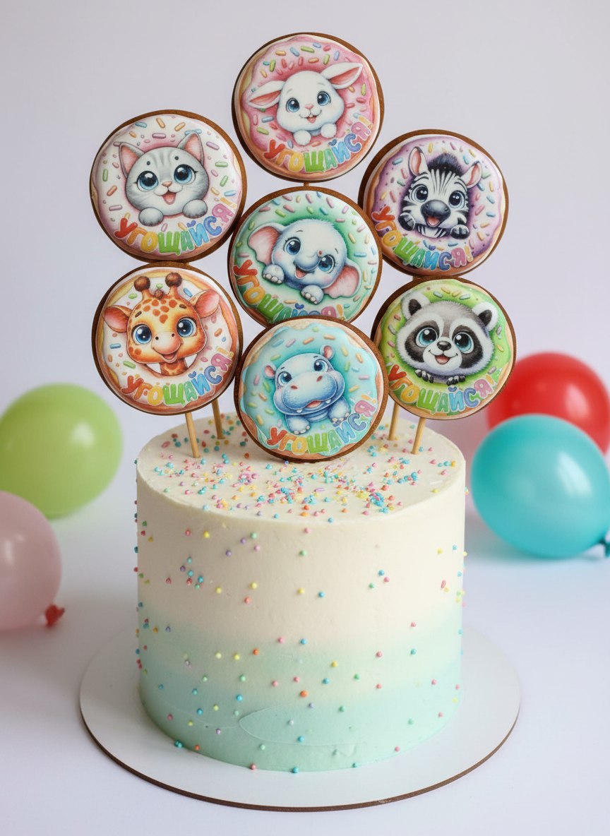 Имбирные пряники Art Sweets Украшение на торт - фото 1