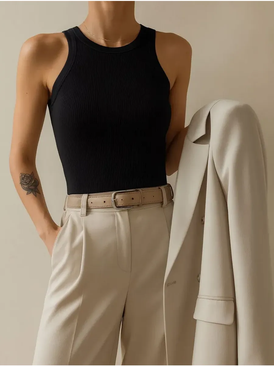 Майка ORODORO 302842/25-37968Б-1/черный - фото 2