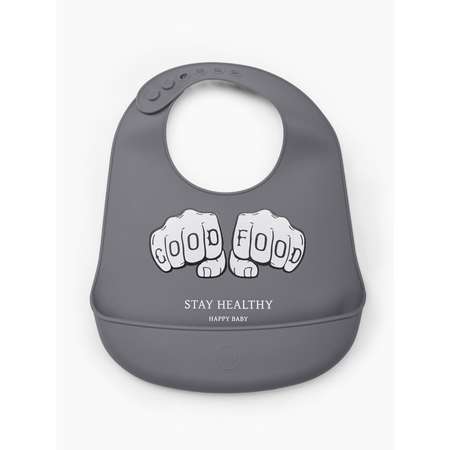 Нагрудник Happy Baby пластик
