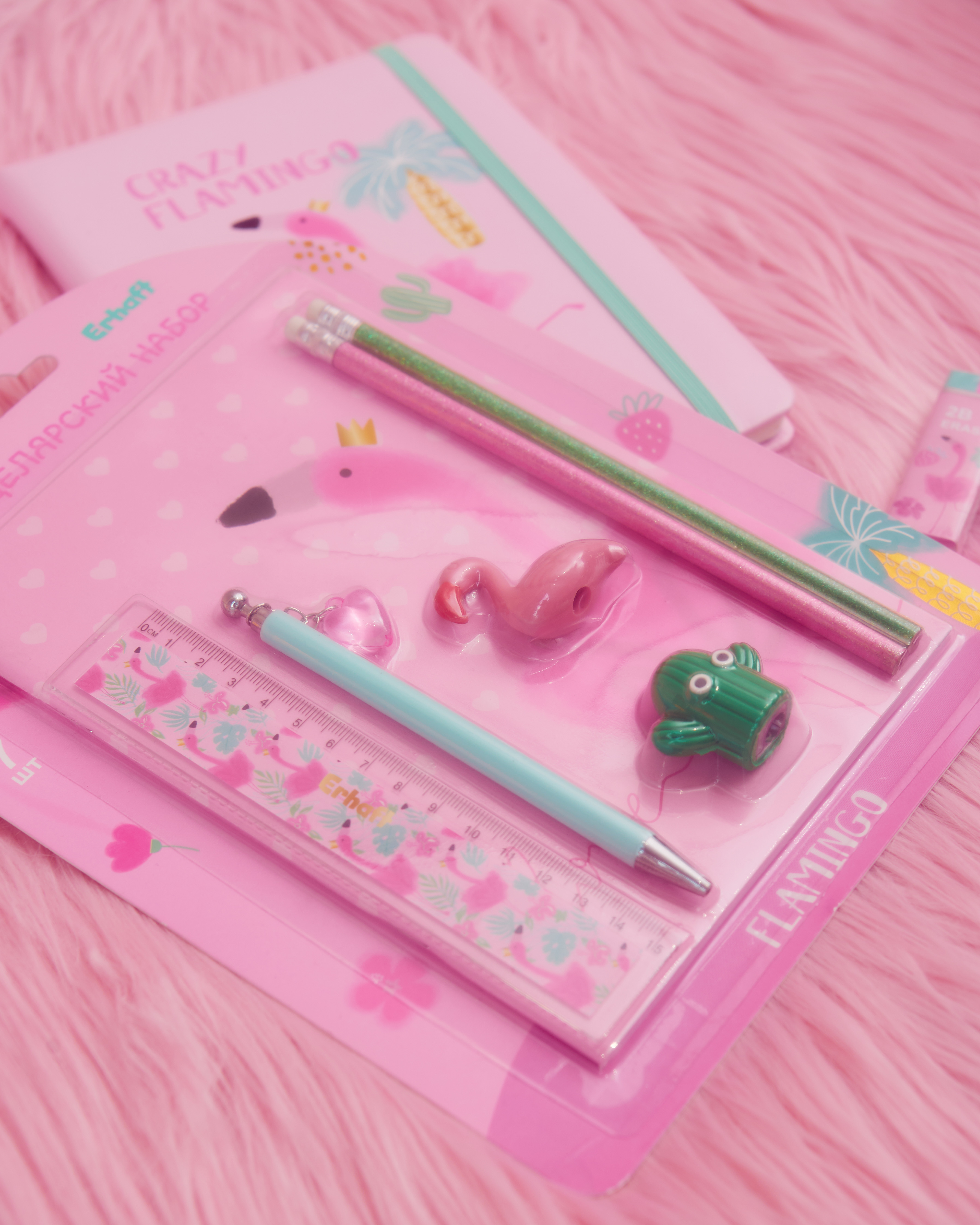 Набор канцелярский Erhaft Фламинго 7 предм. - фото 6