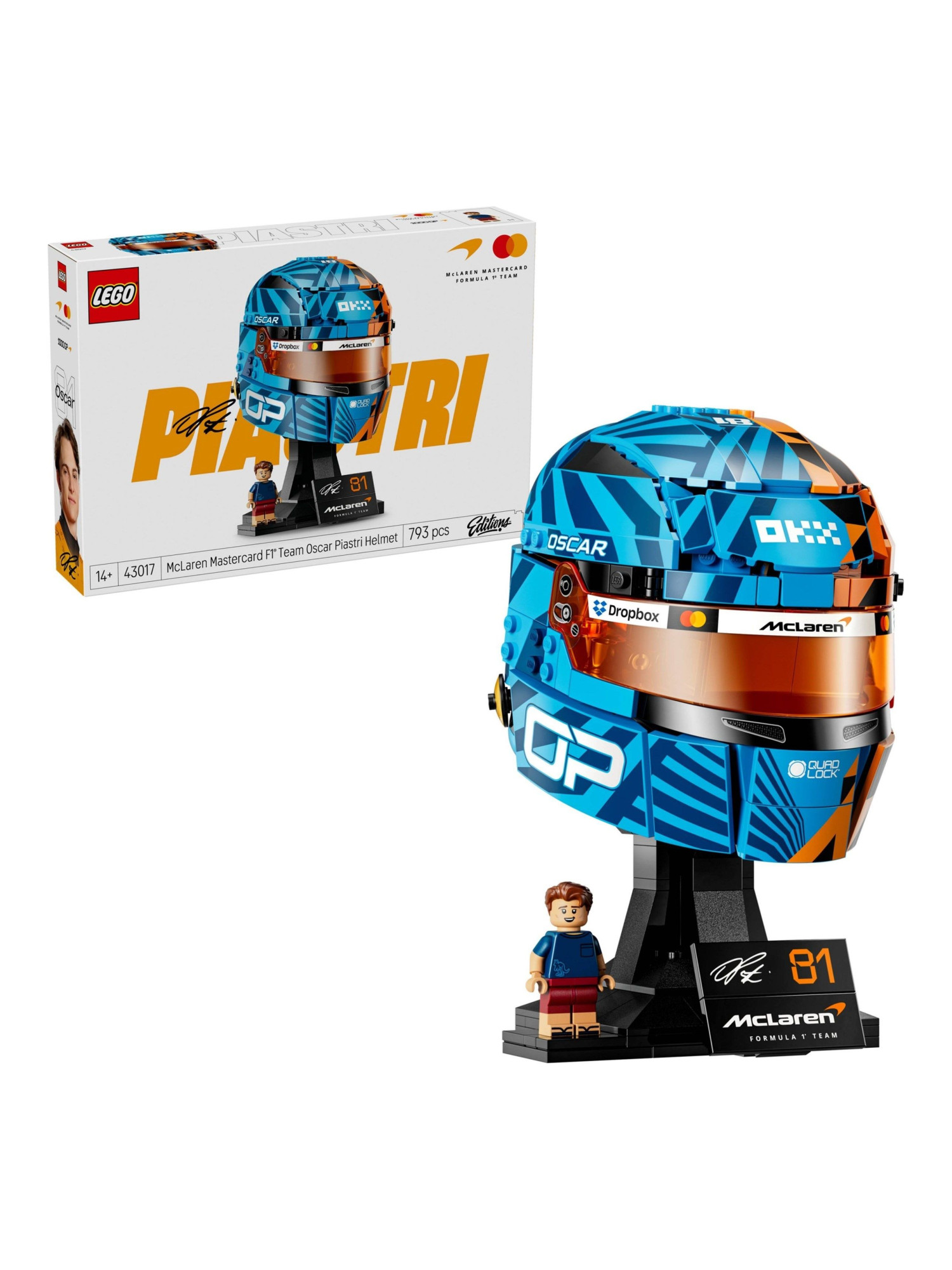 Конструктор LEGO Editions Шлем McLaren Mastercard F1 793 дет. - фото 4