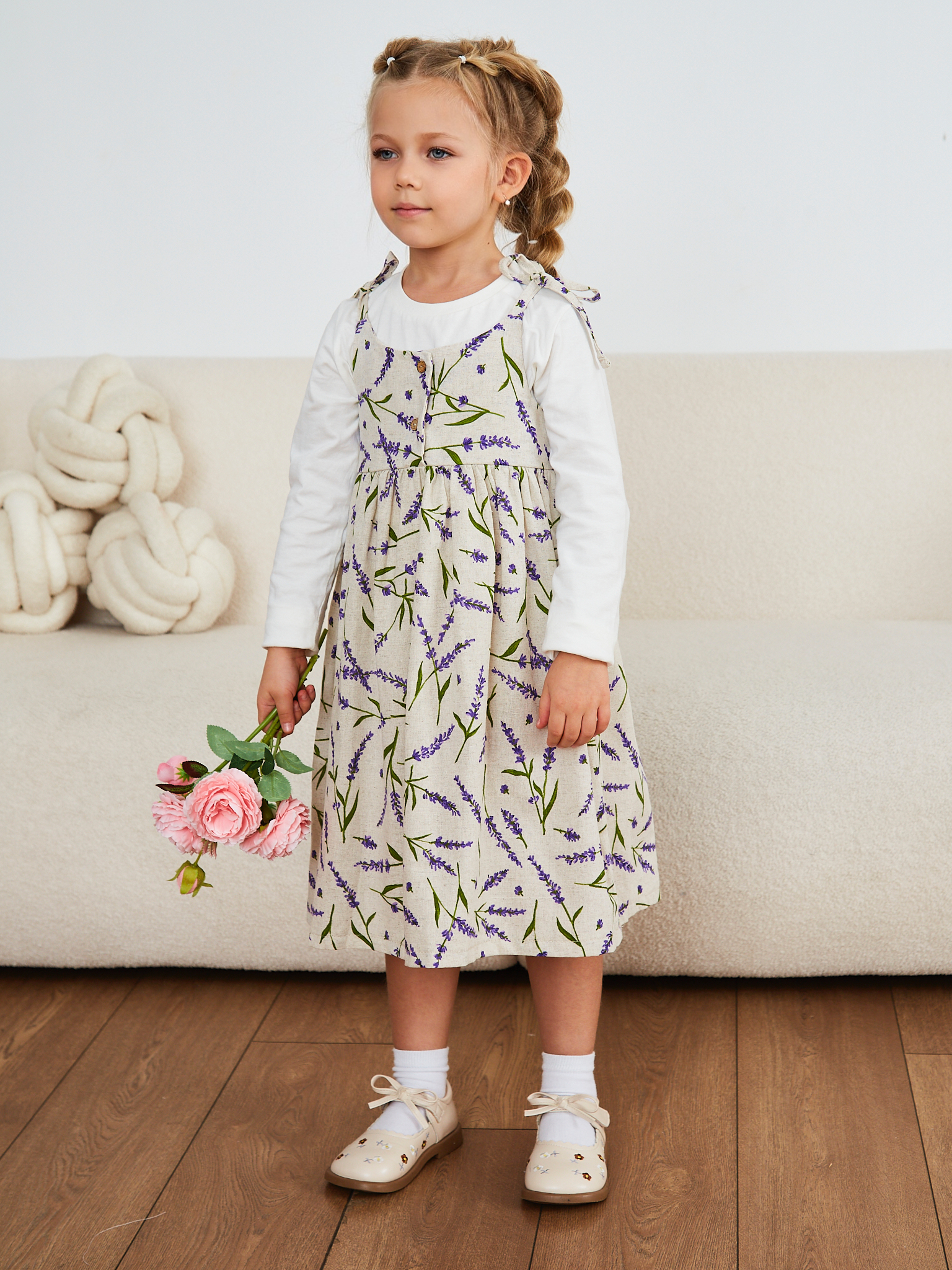 Сарафан MOUN сарафан_девочки_лаванда - фото 20