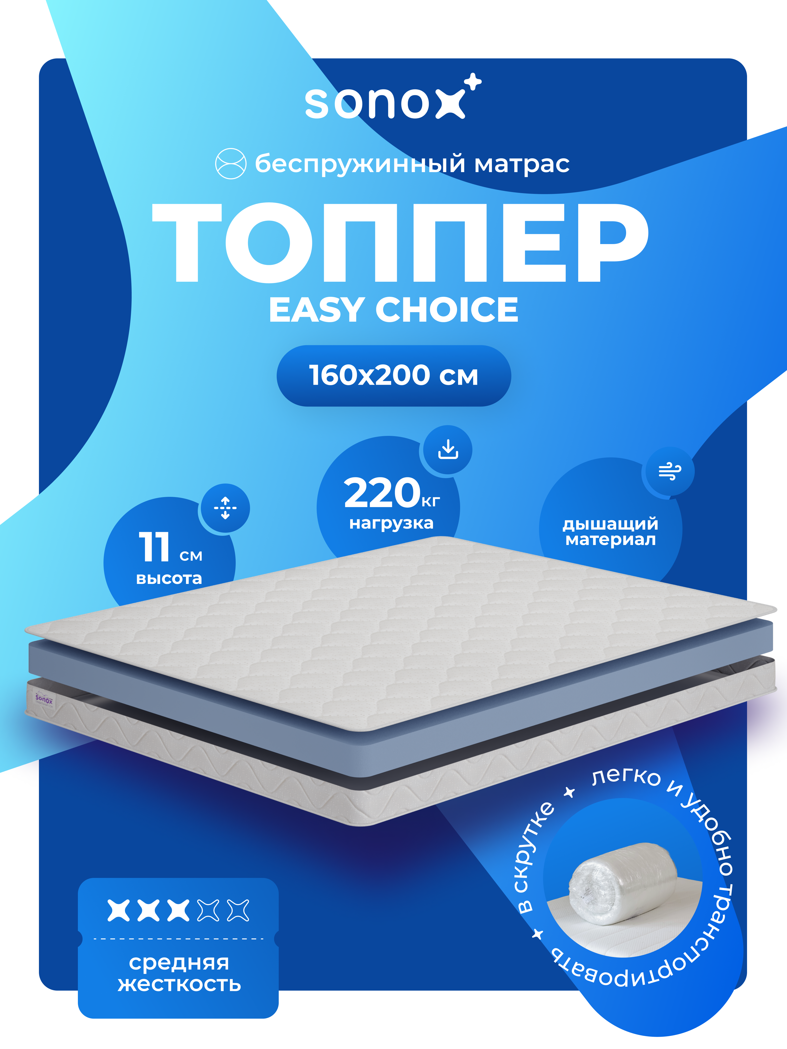 Матрас SONOX Easy Choice Foam - фото 1