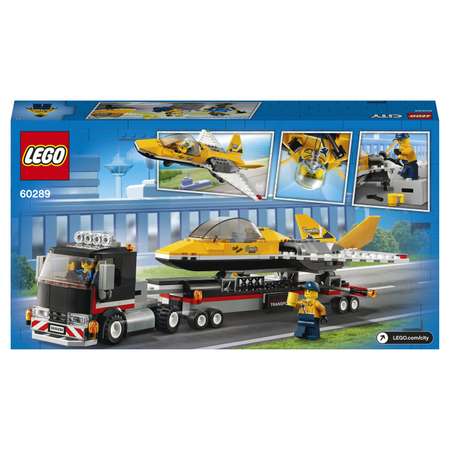 Конструктор LEGO City Транспортировка самолёта блочный