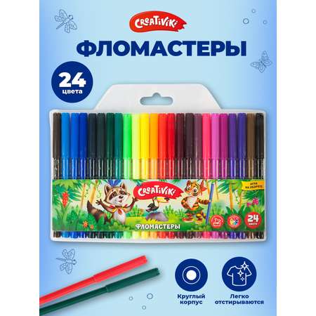 Фломастеры CReATiViKi 24 цв.
