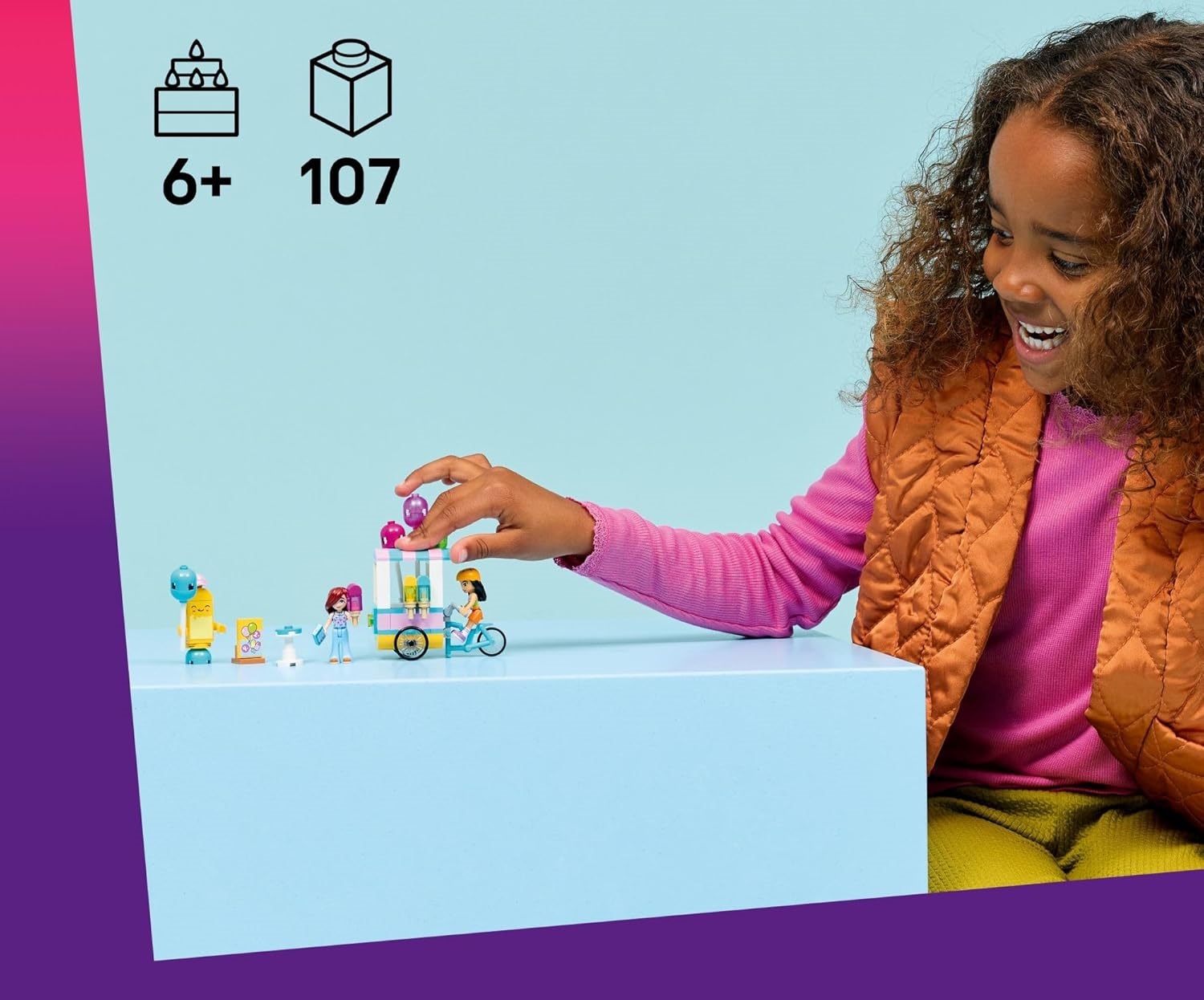 Конструктор LEGO Friends Прилавок с мороженым 107 дет. - фото 5