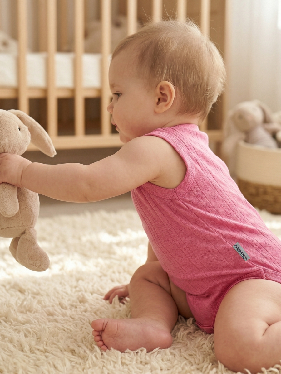 Боди 3 шт Супер Пупс нбр/3пр/бодимайка/белжелрозовый - фото 18