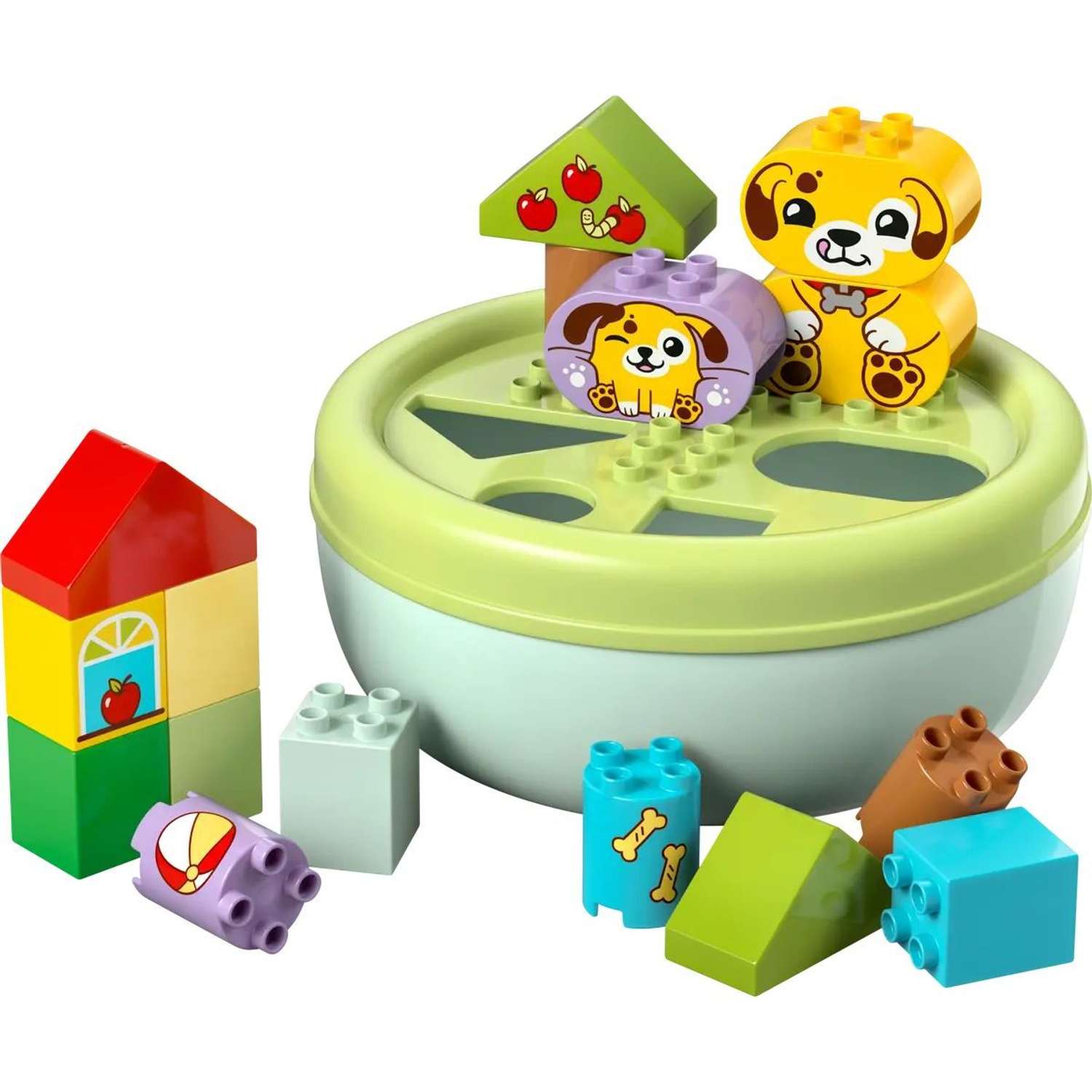 Конструктор LEGO DUPLO Сортер: домик для щенков блочный - фото 2