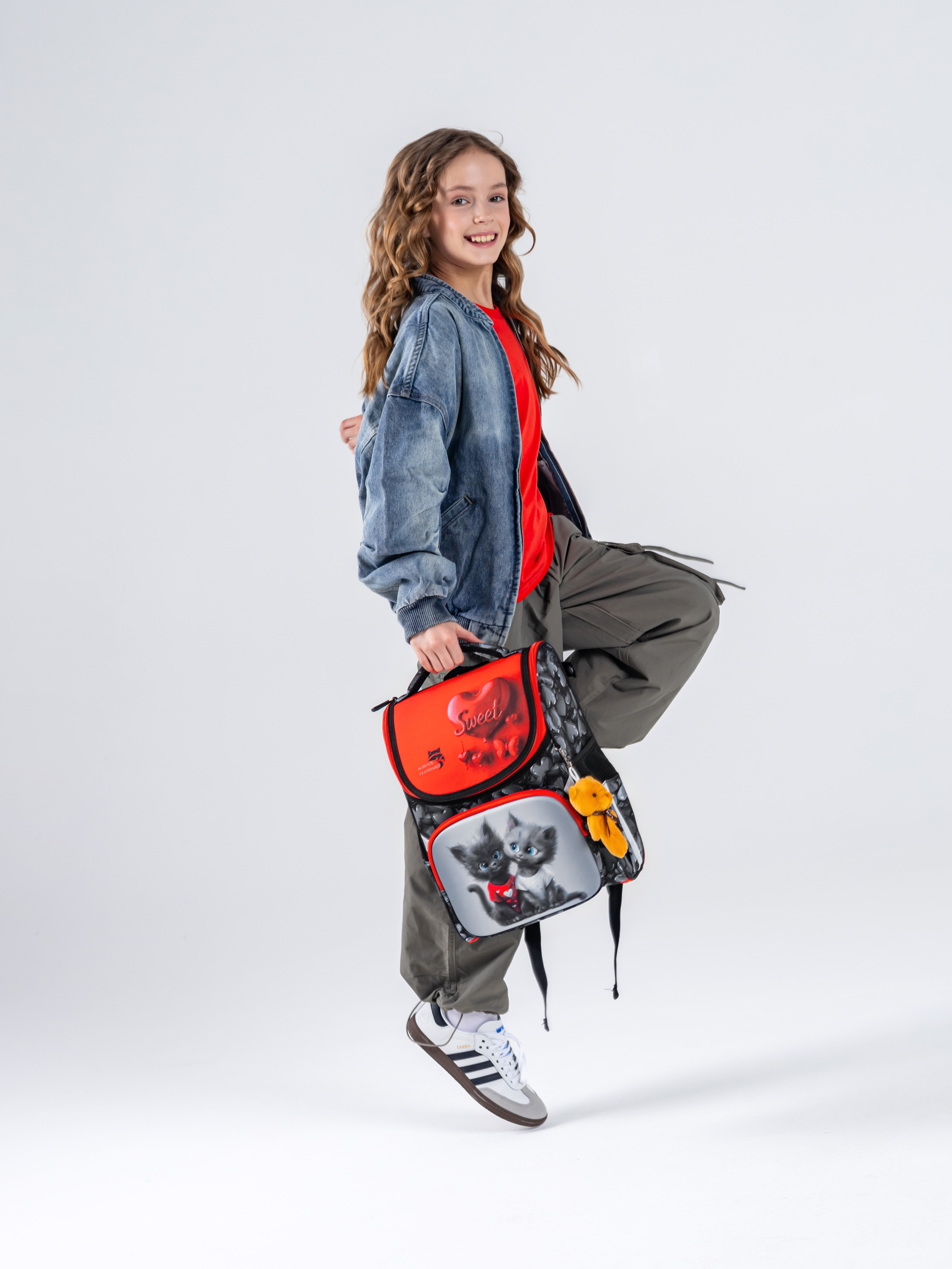 Ранец School Standard начальной школы 4 в 1 + мишка - фото 7