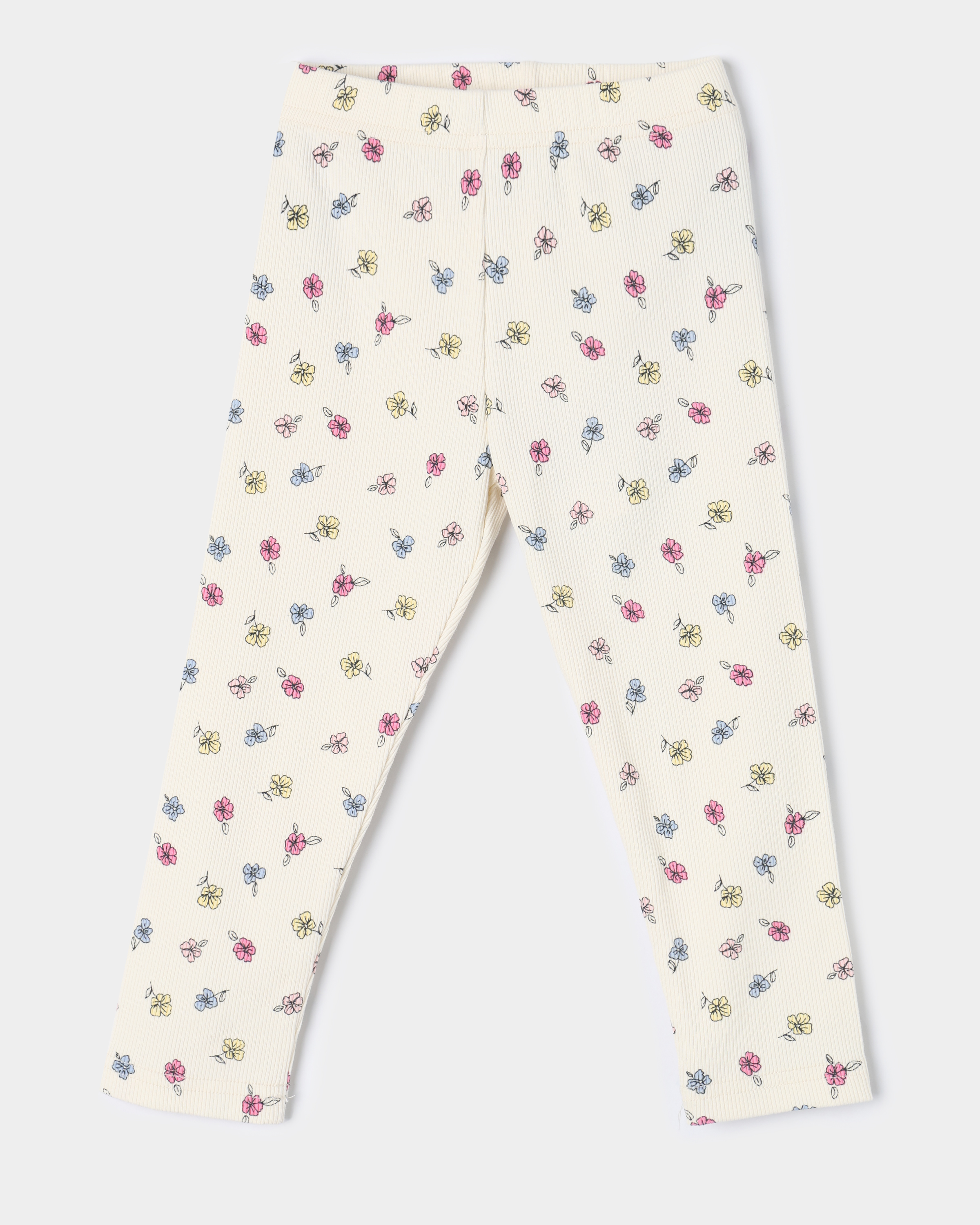 Изображение товара Легинсы BabyGo для девочек 92 с цветочным принтом и эластичным поясом