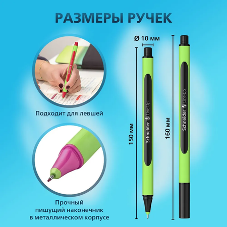 Ручка капиллярная Schneider 4 шт.
