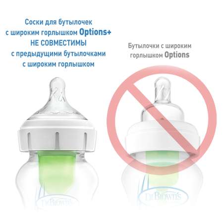 Соска Dr Browns силикон (быстрый поток) 2 шт.