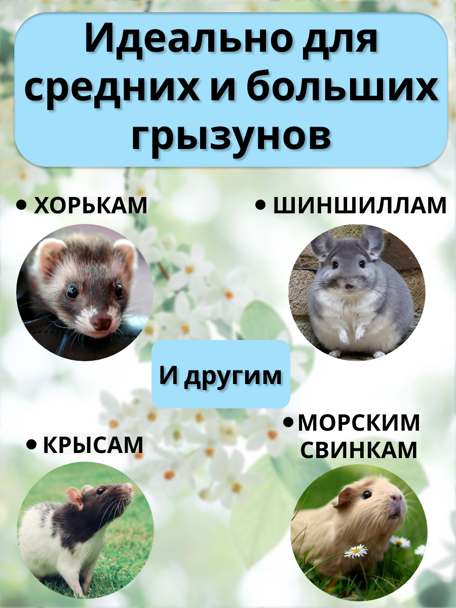 Гамак для грызунов PetiPet серый большой 32х30 двухъярусный - фото 4