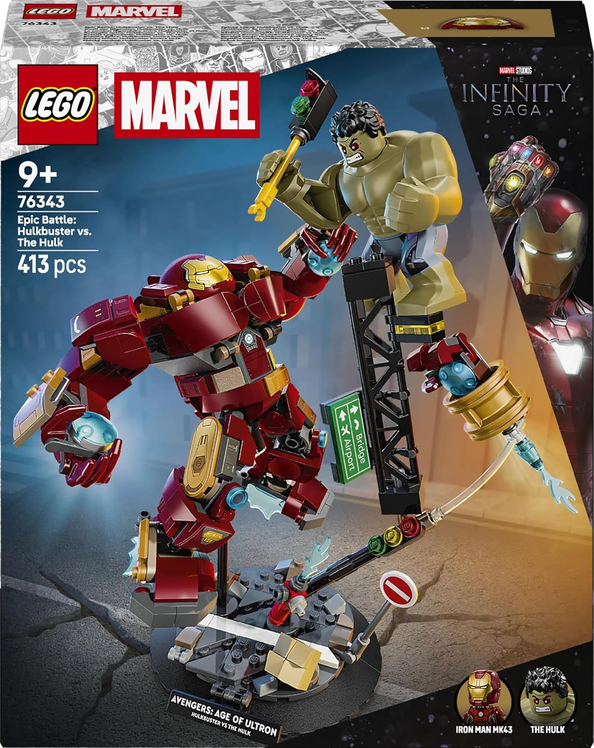 Конструктор LEGO Marvel Super Heroes Халкбастер против Халка 413 дет. - фото 6