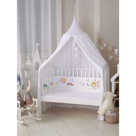 Бортик в кроватку Dr. Hygge HG210301/Оранжевый_мыши