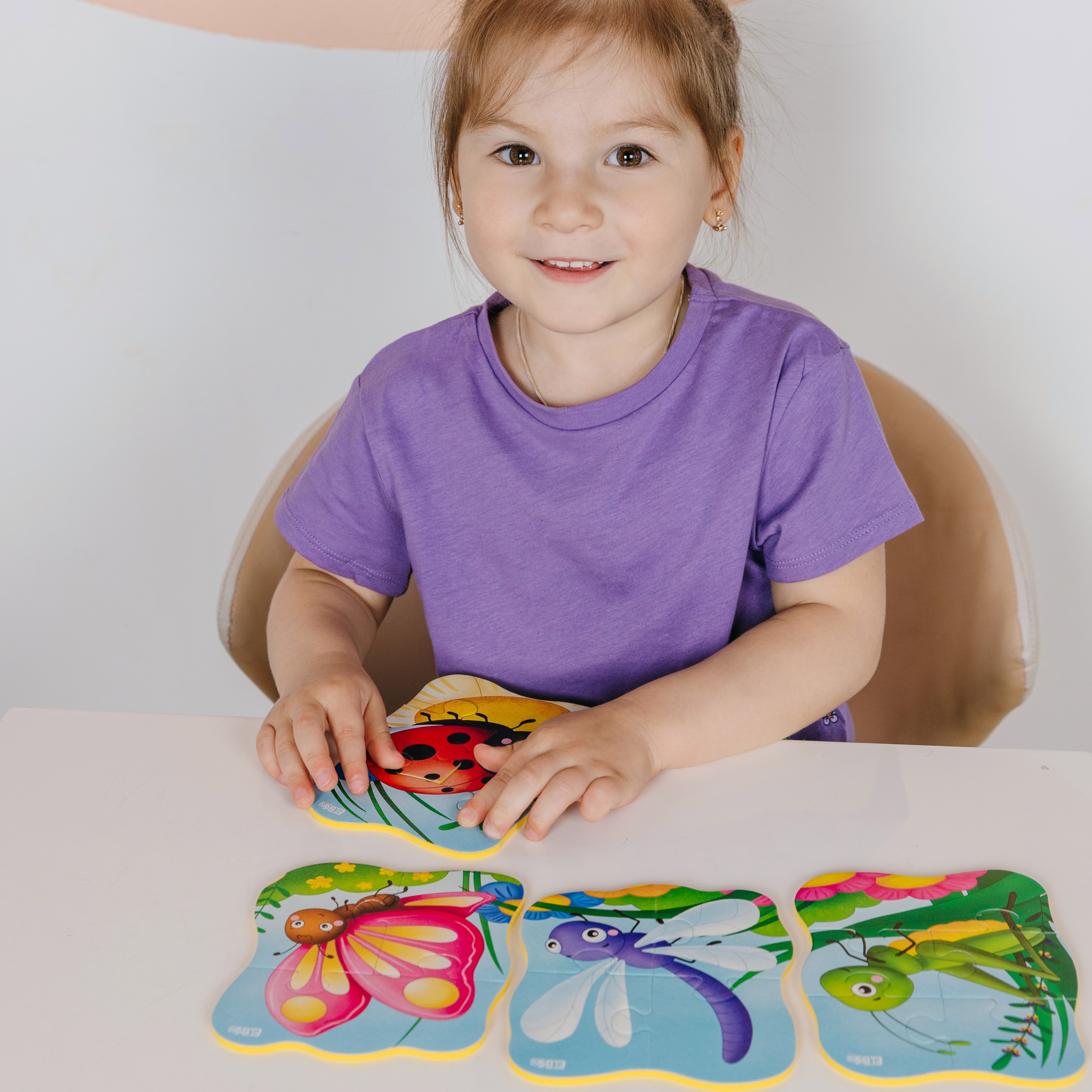 Пазл El BascoKids Букашки мягкий - фото 4