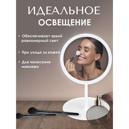 Зеркало с подсветкой Miland 3 режима освещения