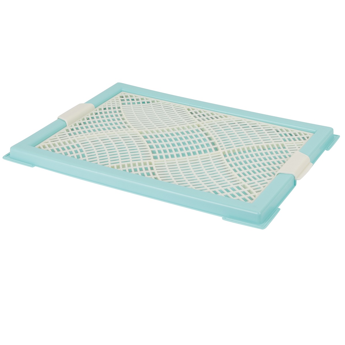 Туалет лоток для собак Stefan с сеткой мини XS 46х34см бирюзовый - фото 8