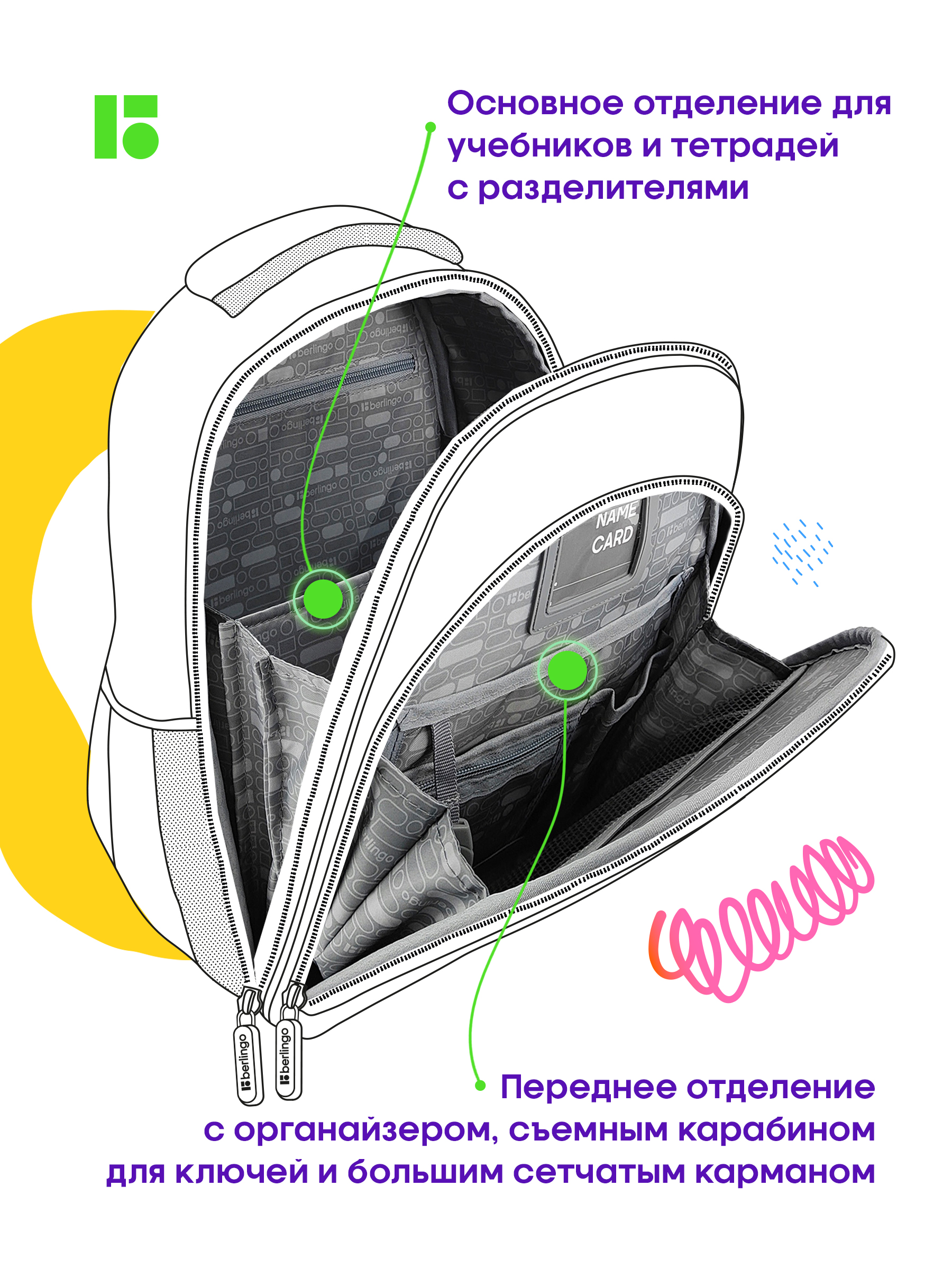 Ранец BERLINGO Pretty girl - фото 4