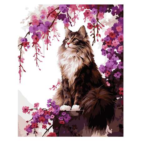 Картина по номерам Hobby Paint Задумчивый кот в ассортименте
