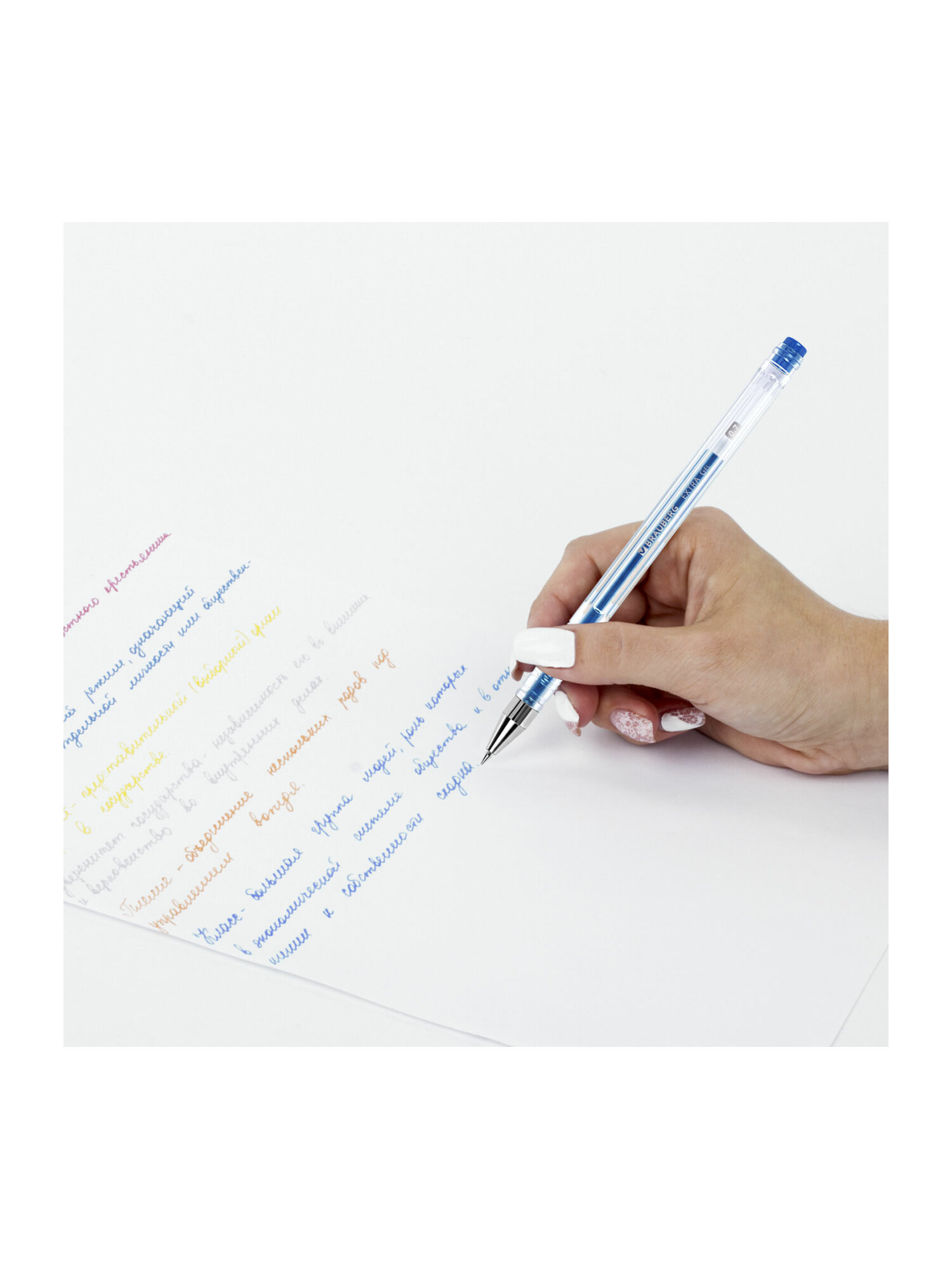 Ручка гелевая Brauberg 6 шт. - фото 12