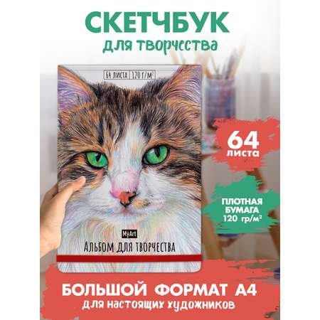 Альбом Проф-Пресс скетчбук. бумага 120 гр/м2. А4 64 лист. 1 шт.
