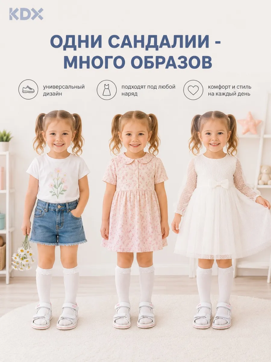 Сандалии KDX SZSS-12 white - фото 8