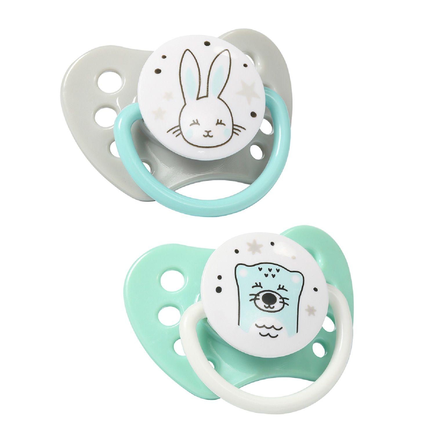 Пустышка Babyono ортодонтическая от 0 мес. 2 шт. - фото 1