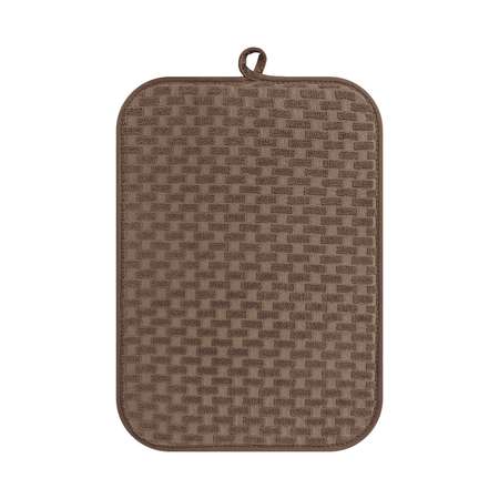 Коврик для сушки посуды LUCKY Шашечки 32x45 см коричневый T000326