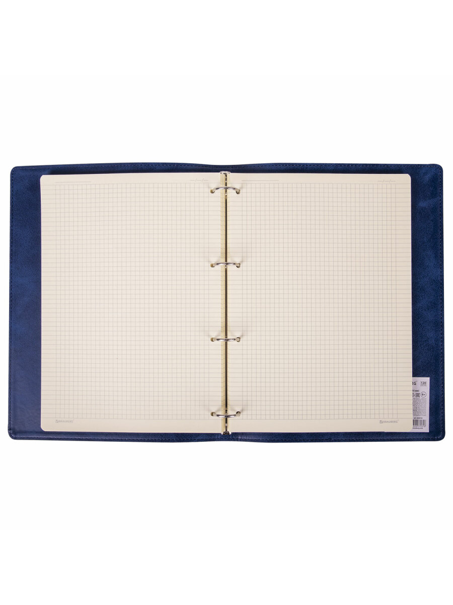 Тетрадь со сменным блоком Brauberg клетка 120 лист. - фото 8