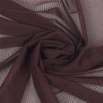 Ткань KRUZHEVO сетка эластичная 80г/м² ширина160см цвет сливовое вино уп.1м
