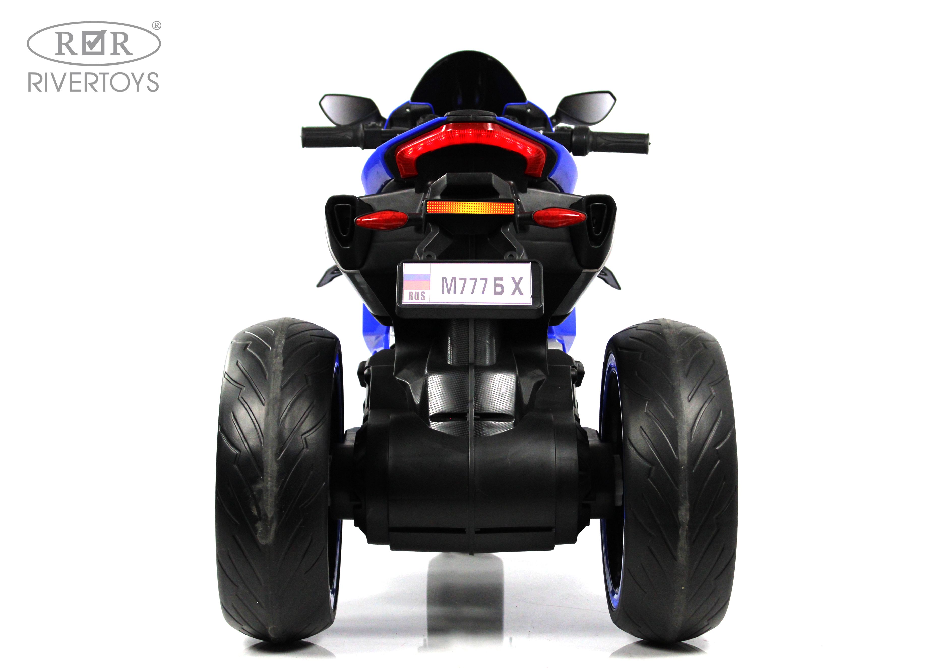 Электромотоцикл RIVERTOYS М777БХ-BLUE - фото 4